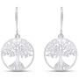 14k Gold Plated 925 Sterling Silver Tree Of Life Drop Earrings Jewelry For Women