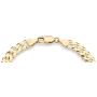 Miabella 18K Gold Over Sterling Silver Italian 7mm Solid Diamond-Cut Cuban Link Curb Chain Bracelet for Men Women 7, 7.5, 8, 8.5, 9 Inch, 925 Made in Italy