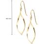Highstreet fine .925 sterling silver Marquise drop earrings for women | unique and trendy design| Light and easy to wear| Hypoallergenic