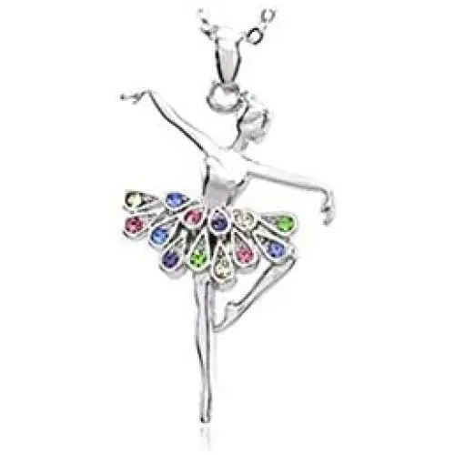 Fuqimanman2020 Ballerina Dance Pendant Necklace Jewelry Gifts Pink Color red Blue Green Fuqimanman2020 Ballerina Dance Pendant Necklace Jewelry Gifts Pink Color red Blue Green