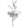 Fuqimanman2020 Ballerina Dance Pendant Necklace Jewelry Gifts Pink Color red Blue Green Fuqimanman2020 Ballerina Dance Pendant Necklace Jewelry Gifts Pink Color red Blue Green