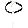 Fahion Wide Leather Choker Necklace Gold Silver Long Chain Bar Pendant Collar for Women Girls