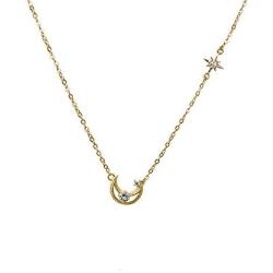 CCijiNG Necklace for Women，Fashion Dainty Pendant Necklaces Moon Star Planet Butterfly Mermaid Tail and Heart Necklace Chain Jewelry Gift for Women and Girls on Easter Day