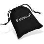 Feraco Men Leather Bracelet With Magnetic Clasp Double-Row Black Multilayer Leather Braided Cuff Wrap Wristbands , 8.66inch