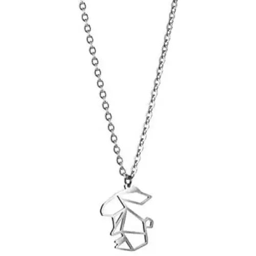 La Menagerie Rabbit Silver Origami Jewelry & Silver Geometric Necklace – 925 Sterling Plated Silver Necklace & Rabbit Necklaces for Women – Rabbit Necklace for Girls & Origami Necklace La Menagerie Rabbit Silver Origami Jewelry & Silver Geometric Necklace – 925 Sterling Plated Silver Necklace & Rabbit Necklaces for Women – Rabbit Necklace for Girls & Origami Necklace