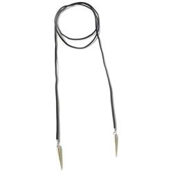 Yalice Black Velvet Choker Necklace Chain Long Gothic Rivet Necklaces Jewelry for Women and Girls