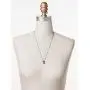 Sorrelli Rectangle Crystal Pendant Necklace, Antique Gold-Tone Finish, Coastal Mist Sorrelli Rectangle Crystal Pendant Necklace, Antique Gold-Tone Finish, Coastal Mist