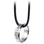 Zodiac Constellation Necklace Pendant for Women Men Stainless Steel Lucky 12 Constellations Ring Leather Necklace Girls Guard Birthday Jewelry