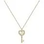 MONOZO Initial Necklace for Women Gold, 14K Gold Plated Letter Charm Necklaces Cubic Zirconia Pendant Key Initial Necklace for Women Her Teen Girls Birthday