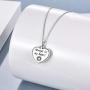 ONEFINITY Sterling Silver Sunflower Cremation Urn Necklaces for Ashes Heart Memory Jewelry for Women Gift