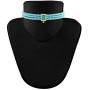 I Jewels 18K Gold Plated Indian Wedding Handcrafted Beaded Emerald Choker with Earrings for Women/Girls