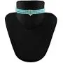 I Jewels 18K Gold Plated Indian Wedding Handcrafted Beaded Emerald Choker with Earrings for Women/Girls