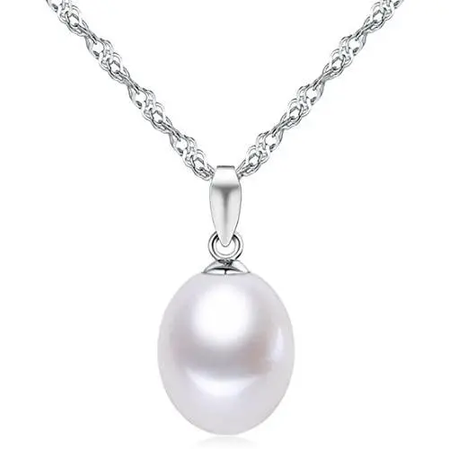HXZZ Fine Jewelry Women Gifts 925 Sterling Silver Freshwater Cultured Teardrop White Pearl Pendant Necklace HXZZ Fine Jewelry Women Gifts 925 Sterling Silver Freshwater Cultured Teardrop White Pearl Pendant Necklace