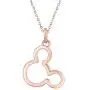 OMEGA JEWELLERY 14K Gold Over 925 Sterling Silver Mickey Mouse Pendant Necklace with 18'' Chain