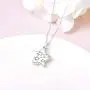 Jinlou Sunflower Urn Pendant Necklace Sterling Silver You are My Sunshine Cremation Jewelry for Ashes for Women
