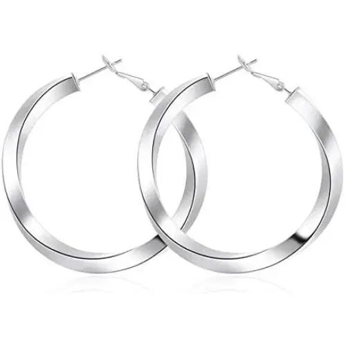 Big Hoop Earrings Stainless Steel Hoop Earrings 14K Gold Plated for Women Girls Sensitive Ears Cartilage Helix Cuff Earrings Big Hoop Earrings Stainless Steel Hoop Earrings 14K Gold Plated for Women Girls Sensitive Ears Cartilage Helix Cuff Earrings