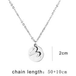Zodiac Sign Necklace Zodiac Symbol Necklace Zodiac Constellation Sign Symbol Necklace Birthday Gift for Women Girls