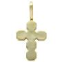 Moca Jewelry Hip Hop Iced Out Super Zircon Cross Pendent 18K Gold Plated Chain Necklace for Men Women