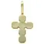 Moca Jewelry Hip Hop Iced Out Super Zircon Cross Pendent 18K Gold Plated Chain Necklace for Men Women