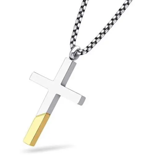 555Jewelry Cross Necklace for Men Women, Stainless Steel Pendant with 16-24” Chain 555Jewelry Cross Necklace for Men Women, Stainless Steel Pendant with 16-24” Chain