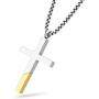 555Jewelry Cross Necklace for Men Women, Stainless Steel Pendant with 16-24” Chain