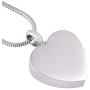 HQ Engraved Heart Cremation Jewelry Memorial Urn Ashes Holder Stainless Steel Love You Infinite Wife Pendant Necklace
