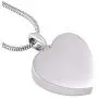 HQ Engraved Heart Cremation Jewelry Memorial Urn Ashes Holder Stainless Steel Love You Infinite Wife Pendant Necklace