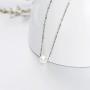 14K Solid Gold Pearl Necklace for Women, Real Freshwater Cultured Pearl Pendant Necklace 7.5mm Dainty Single Pearl Choker Adjustable Necklaces Fine Jewelry Gift for Her, Mom, Wife 16''-18''