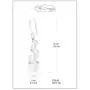 Pepe Dominguez 925 Sterling Silver Ribbon Falling in a Spiral Drop Earrings