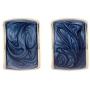JustMoMoMin Vintage Arc Shaped Marbling Enamel Dangle Drop Earrings For Women Girls Jewelry