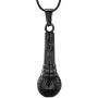 zeqingjw Cremation Jewelry Microphone Urn Pendant Necklace with Note Stainless Steel Keepsake Memorial Ash Jewelry