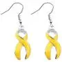 CENWA Yellow Awareness Earrings Yellow Rhinestone Ribbon Charm Cancer Awareness Jewelry Gift for Endometriosis/Bladder Cancer/Suicide Prevention/Bone Cancer CENWA Yellow Awareness Earrings Yellow Rhinestone Ribbon Charm Cancer Awareness Jewelry Gift for Endometriosis/Bladder Cancer/Suicide Prevention/Bone Cancer
