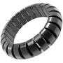 Hematite Stone Rings for Women Men Chunky Unisex, Anxiety Balance Root Chakra ring Stretch not fragile Hematite Rings Chakra Magnetic Stones Energy Crystal Therapy Fidget Anxiety Pain Relief Gift