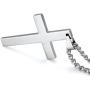 Jstyle Jewelry Mens Simple Cross Necklace Stainless Steel Pendant for Women 24 Inch