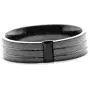 Xusamss Punk Rock Plated Black Titanium Steel Zircon Smooth Ring Xusamss Punk Rock Plated Black Titanium Steel Zircon Smooth Ring