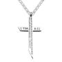 epiphaneia Mens Stainless Steel Cross Necklace''Man Of God'' 1 Timothy 6:11. Mens Jewelry Cross Necklaces Christian Religious Gifts Christians for Men - Birthday gift for Dad, Fathers Day, Christmas