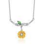 Dreamboat Sunflower You are My Sunshine Necklace 925 Sterling Silver Valentines Jewelry Gift Birthday Gift for Women Girlfriend Mom Wife Her