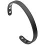 Jovivi Personalized Custom Titanium Magnetic Matte Plain Cuff Bangle Bracelets for Men Women Therapy, 8mm,Gold Plated/Black/Silver/Rose Gold