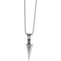 Ailiessy Spearpoint Arrowhead Pendant Necklace Viking Warrior Arrow Choker Necklace Sweater Chain Necklace for Men Boys Trendy Punk Goth Jewelry 2Pcs Set