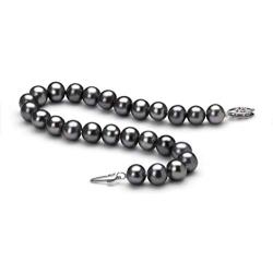 Black 6-7mm AA Quality Freshwater 925 Sterling Silver Cultured Pearl Bracelet For Women