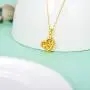 18K Solid Gold Heart Necklace Valentines Day Gift Jewelry for Women, ''I Love You Forever'' Real Gold Love Heart Pendant Anniversary Jewelry Gifts for Mom, Wife, Girls, 16''+2'' 18K Solid Gold Heart Necklace Valentines Day Gift Jewelry for Women, ''I Love You Forever'' Real Gold Love Heart Pendant Anniversary Jewelry Gifts for Mom, Wife, Girls, 16''+2''