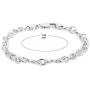 Vanbelle Sterling Silver Jewelry Hand-Made Fancy Infinity Link Chain Bracelets with Rhodium Plating for Women and Girls