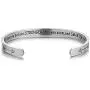 GFONDINGD Inspirational Bracelets for Women Girls Men Engraved Personalized Mantra Cuff Bangle Mother Daughter Friend Sister Encouragement Gift