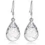 Dangle s925 Silver Teardrop Earrings for Women Girls Teens Vintage Filigree Fashion Women Drop Earrings Charm Gifts Dangle s925 Silver Teardrop Earrings for Women Girls Teens Vintage Filigree Fashion Women Drop Earrings Charm Gifts