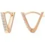PAVOI 14K Gold Plated Sterling Silver Post V-Shaped Huggie Earrings - Cubic Zirconia Studded Small Hoop Earrings for Women in Rose Gold, White Gold and Yellow Gold Plating PAVOI 14K Gold Plated Sterling Silver Post V-Shaped Huggie Earrings - Cubic Zirconia Studded Small Hoop Earrings for Women in Rose Gold, White Gold and Yellow Gold Plating