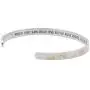 Reminder Bracelets for Women Two-Tone Footprints in The Sand Bracelet, Inspirational Jewelry & Gifts