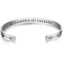 ❤Gift For Mothers Day❤WingLoveLemonmini Inspiring Stainless Steel Cuff Bracelet Carved Spell Cuff Bracelet Friendship Bracelet Personalized Christmas Gift Friendship Gift Inspirational Gift for Women for girls for boy