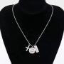 WSNANG Christian Gift Women Cross Religious Jewelry God With Carry You Through The Storm Isaiah 43:2 Necklace Baptism Gift for Women Girl