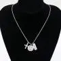 WSNANG Christian Gift Women Cross Religious Jewelry God With Carry You Through The Storm Isaiah 43:2 Necklace Baptism Gift for Women Girl