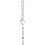 10K White Gold Diamond Cross Pendant with Sterling Silver Chain Necklace (1/4 cttw, I-J Color, I2-I3 Clarity), 18'' 10K White Gold Diamond Cross Pendant with Sterling Silver Chain Necklace (1/4 cttw, I-J Color, I2-I3 Clarity), 18''